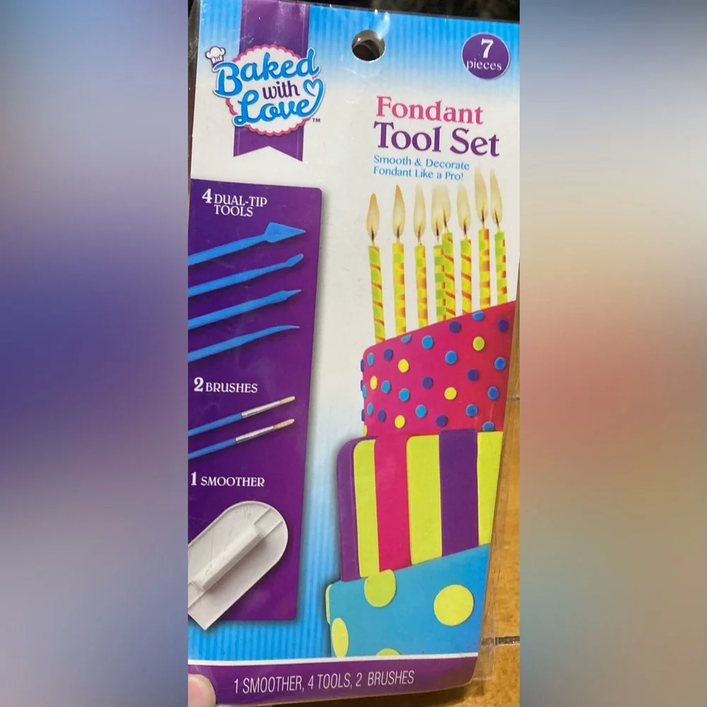 NWT Baked With Love Fondant Set (Set of 3)
